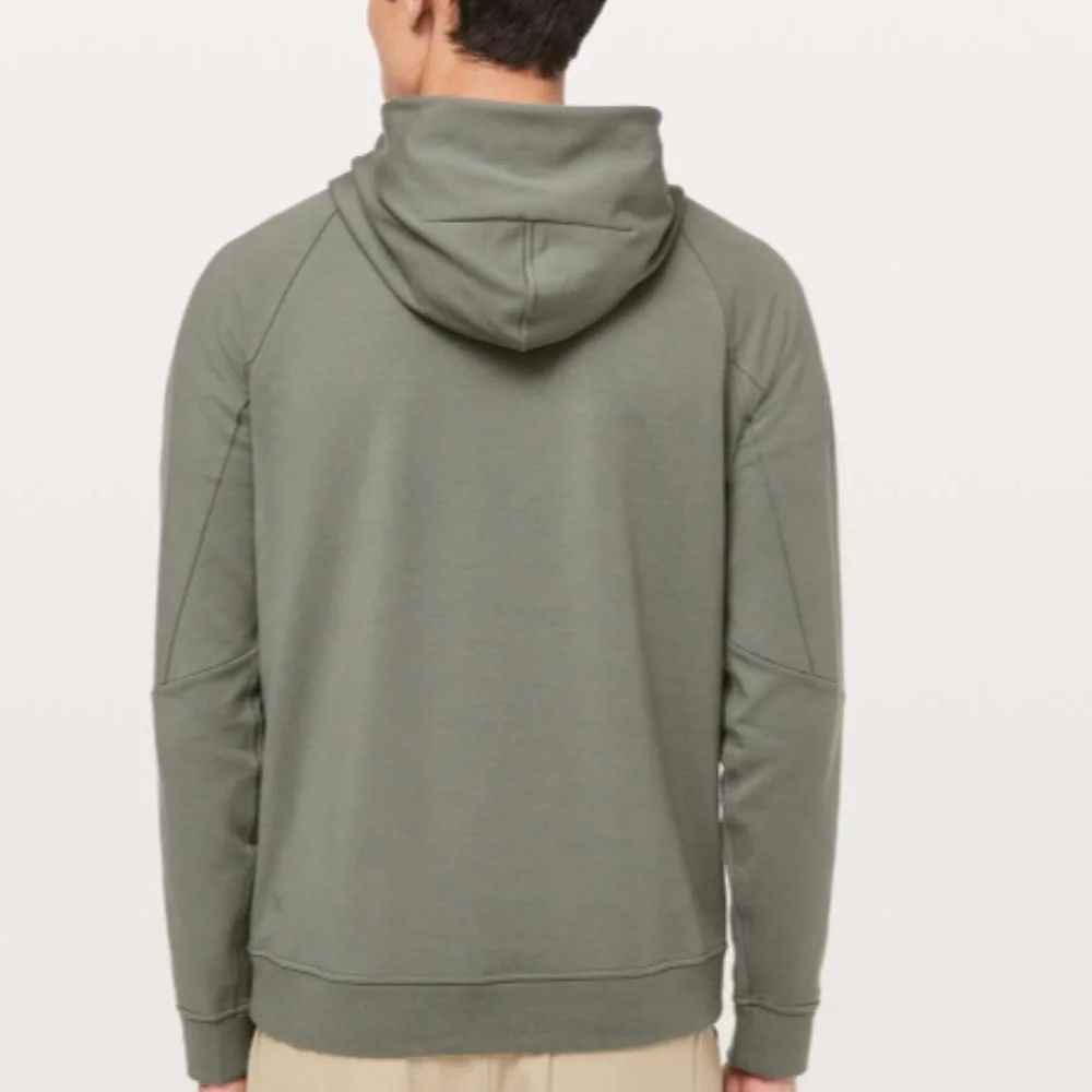 Mens Lululemon City Sweat Pullover Hoodie Grey Sage Size M - Picture 2 of 5